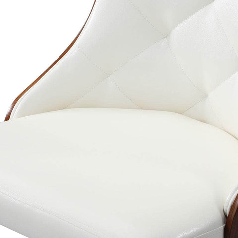 Set of 8 Dining Chairs Kitchen Lounge PU Leather White Modern Seating
