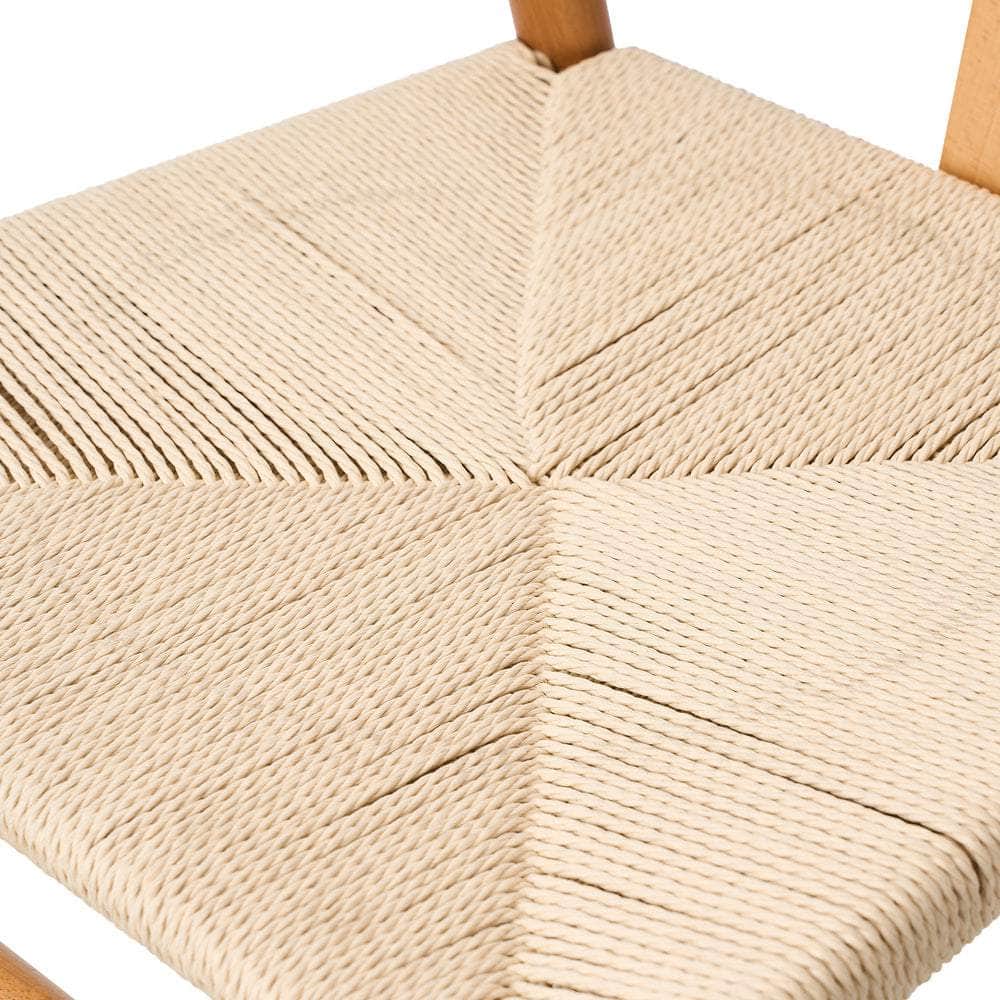 Set of 8 Wooden Dining Chair Wishbone Shaped Chair