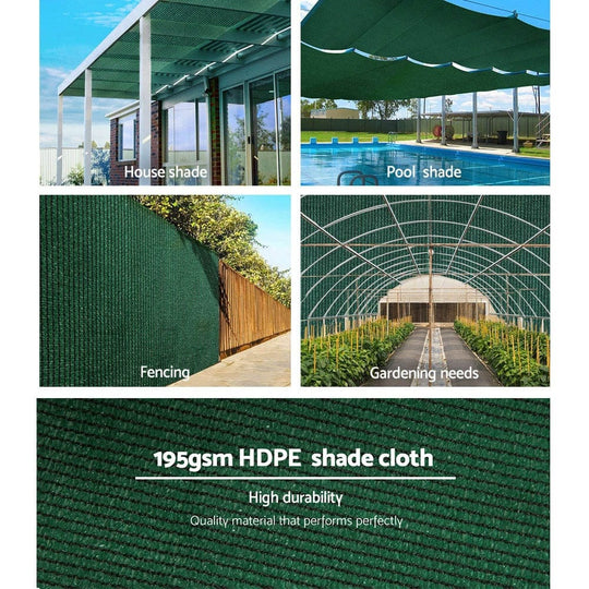 Heavy-Duty 90% Shade Cloth - 1.83x30M Green