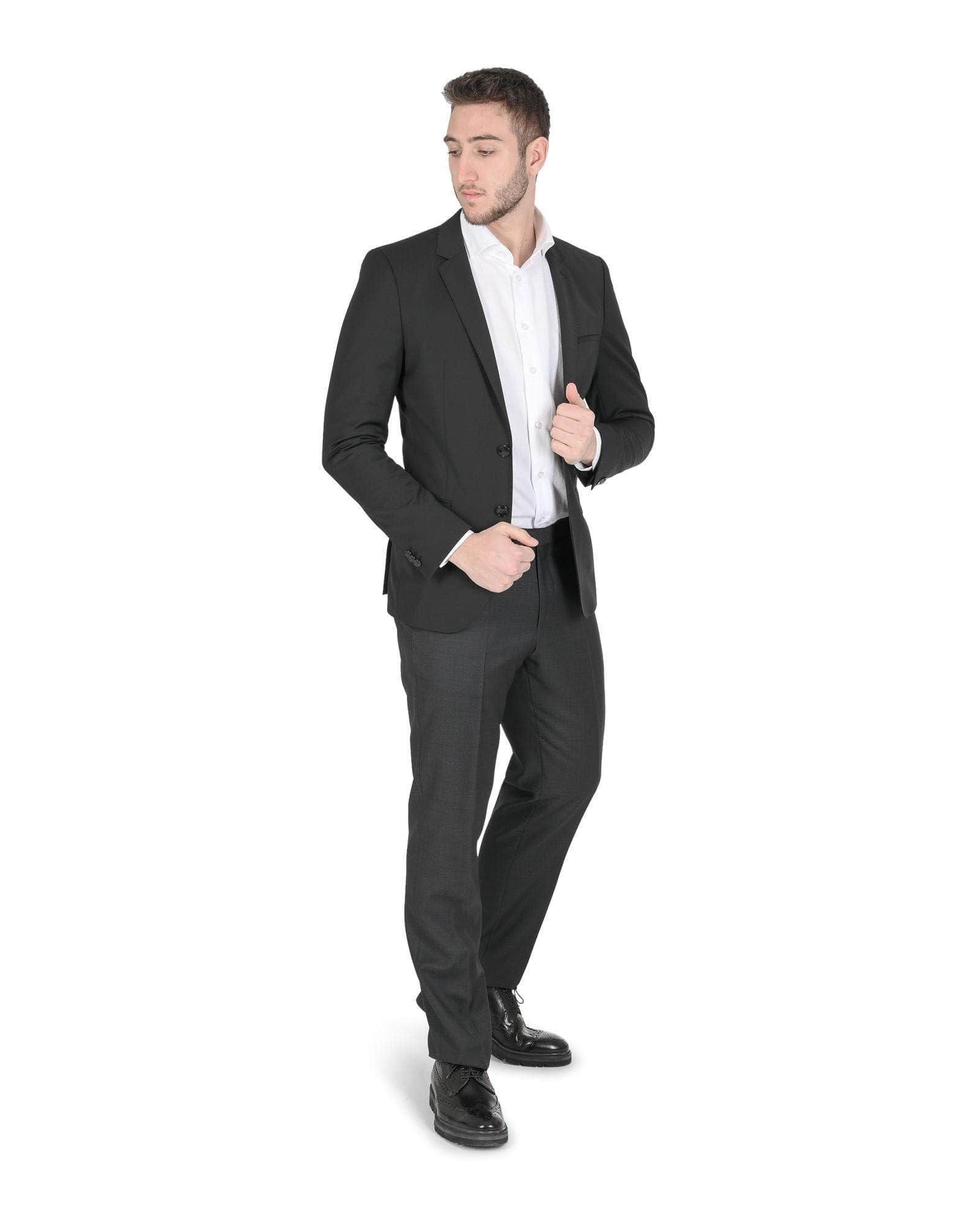 Shadow Blend Wool Jacket - Black/Blue/Grey