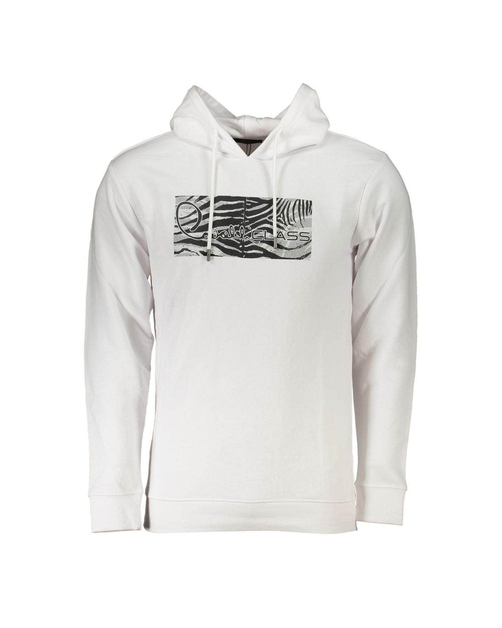 Sharp Black/White Cotton Sweater - Cavalli Class