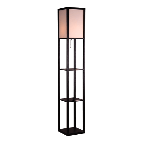 Shelf Floor Lamp - Shade Diffused Light Source With Shelves