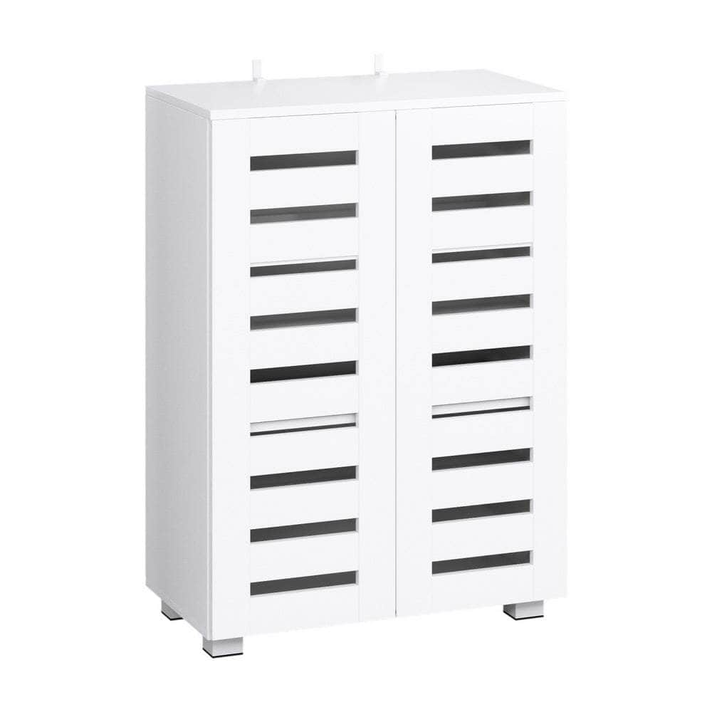 Shoe Cabinet 20 Pairs 5-tier White Alster