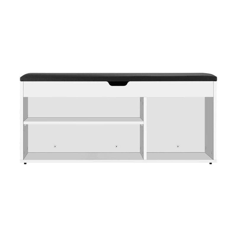 Shoe Cabinet Bench Padded Seat Organiser Shelf