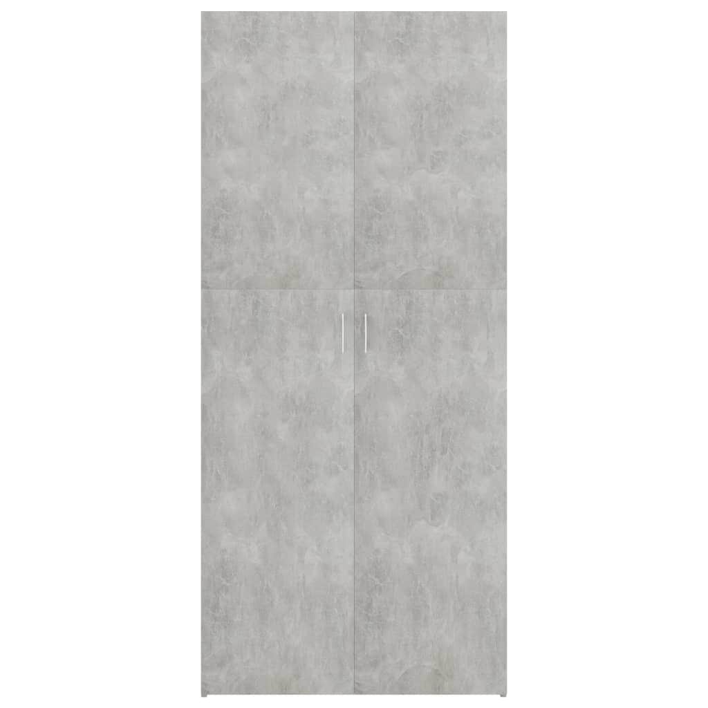 Shoe Cabinet Concrete Grey Chipboard