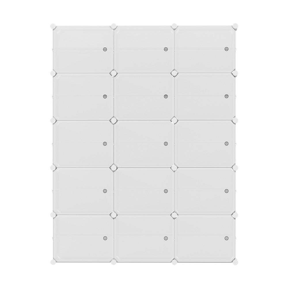 Shoe Cabinet DIY Shoe Box White Cube Portable Organiser Storage Stand