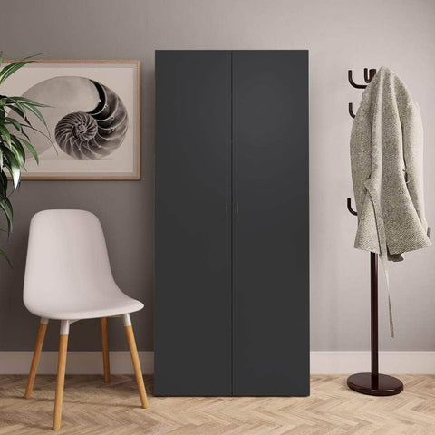 Shoe Cabinet Grey Chipboard