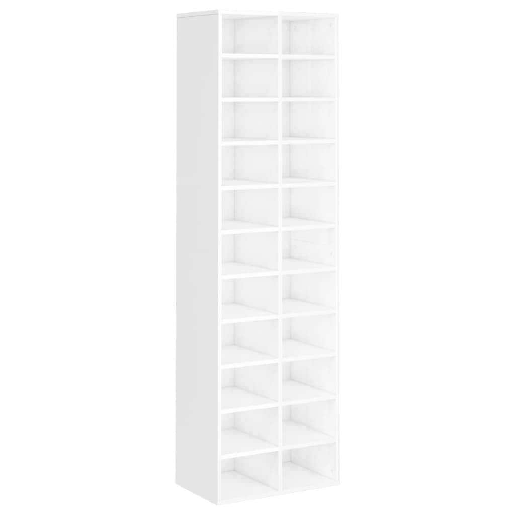Shoe Cabinet High Gloss White - Chipboard