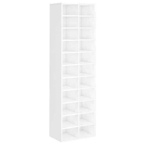 Shoe Cabinet High Gloss White - Chipboard