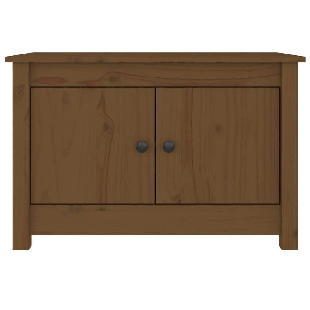 Shoe Cabinet Honey Brown Solid Wood Pine