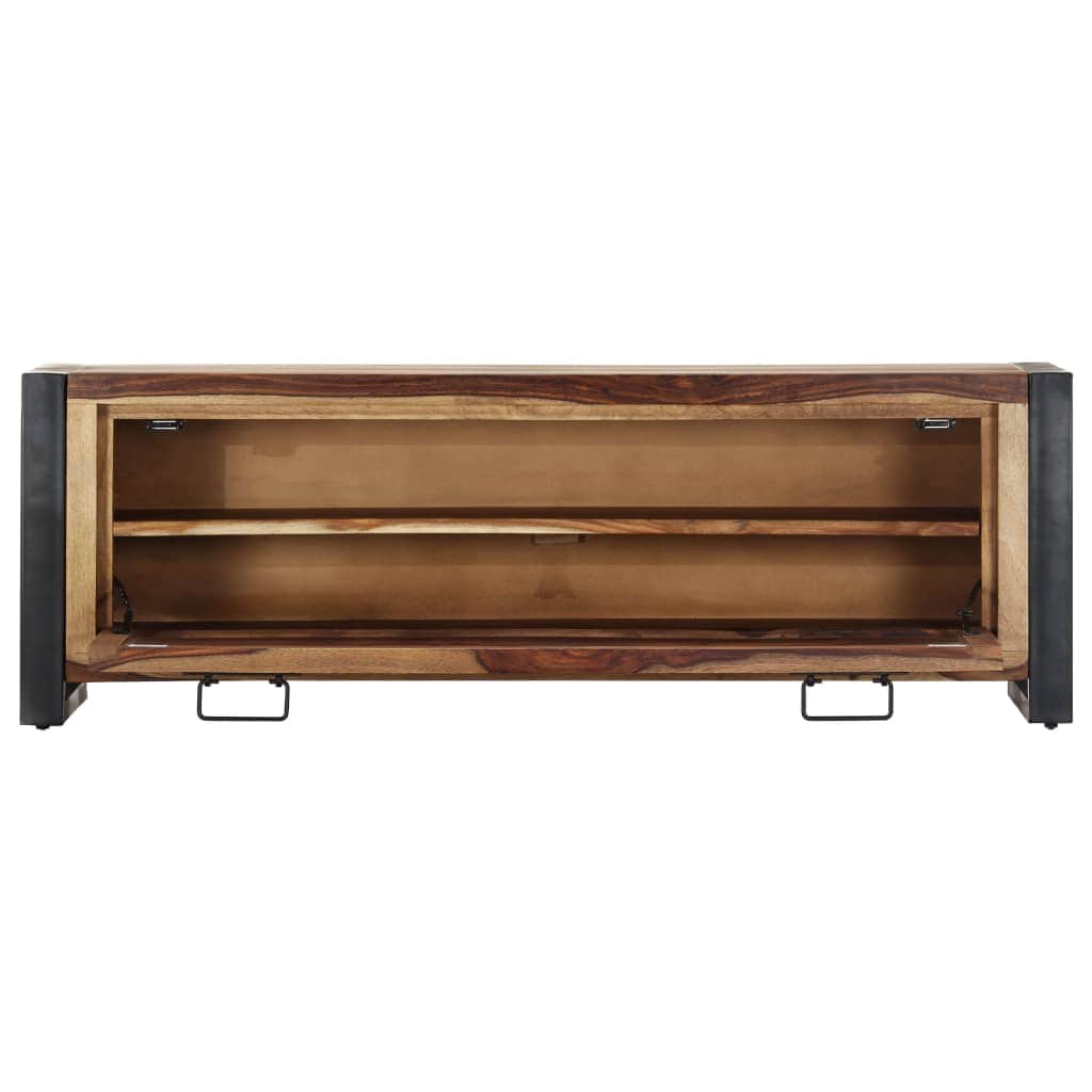 Shoe Cabinet Solid Sheesham Wood