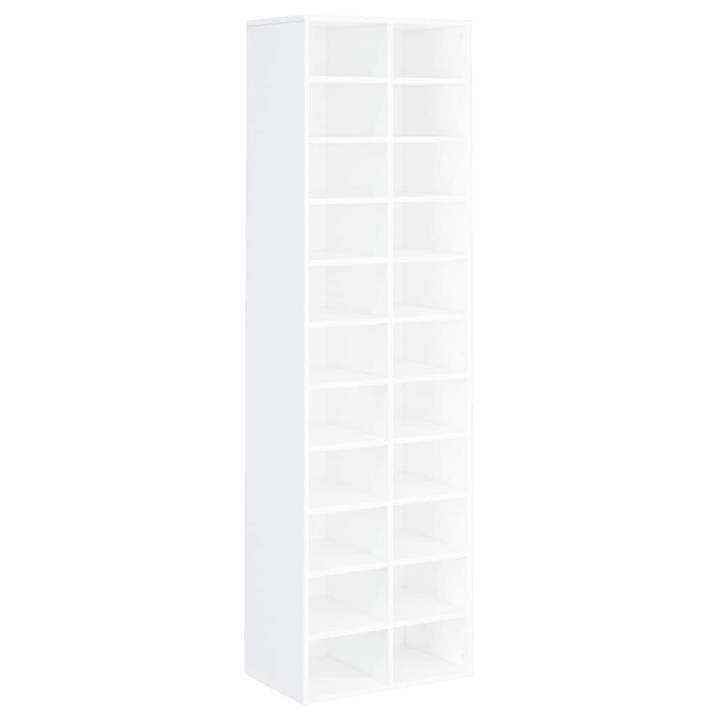 Shoe Cabinet White  Chipboard
