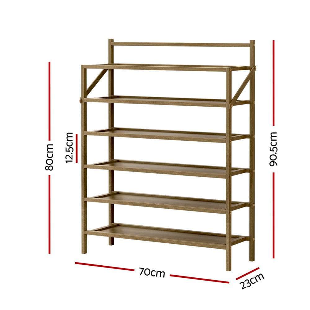 Shoe Rack 6-Tier 18 Pairs Foldable