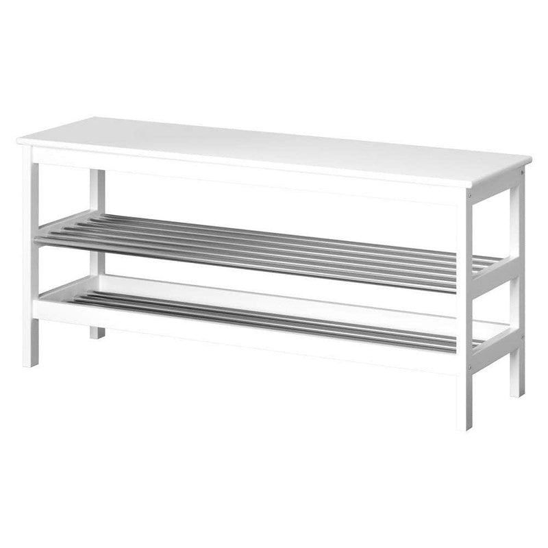 Shoe Rack Cabinet Bamboo Bench 10 Paris Black, Shoe Storage