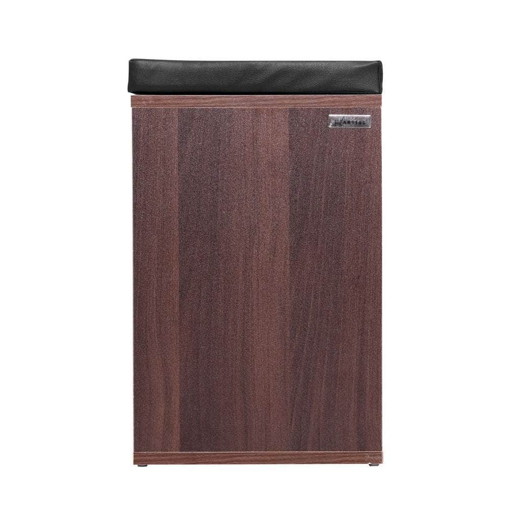 Shoe Rack Cabinet Bench 10 Cubes - Walnut