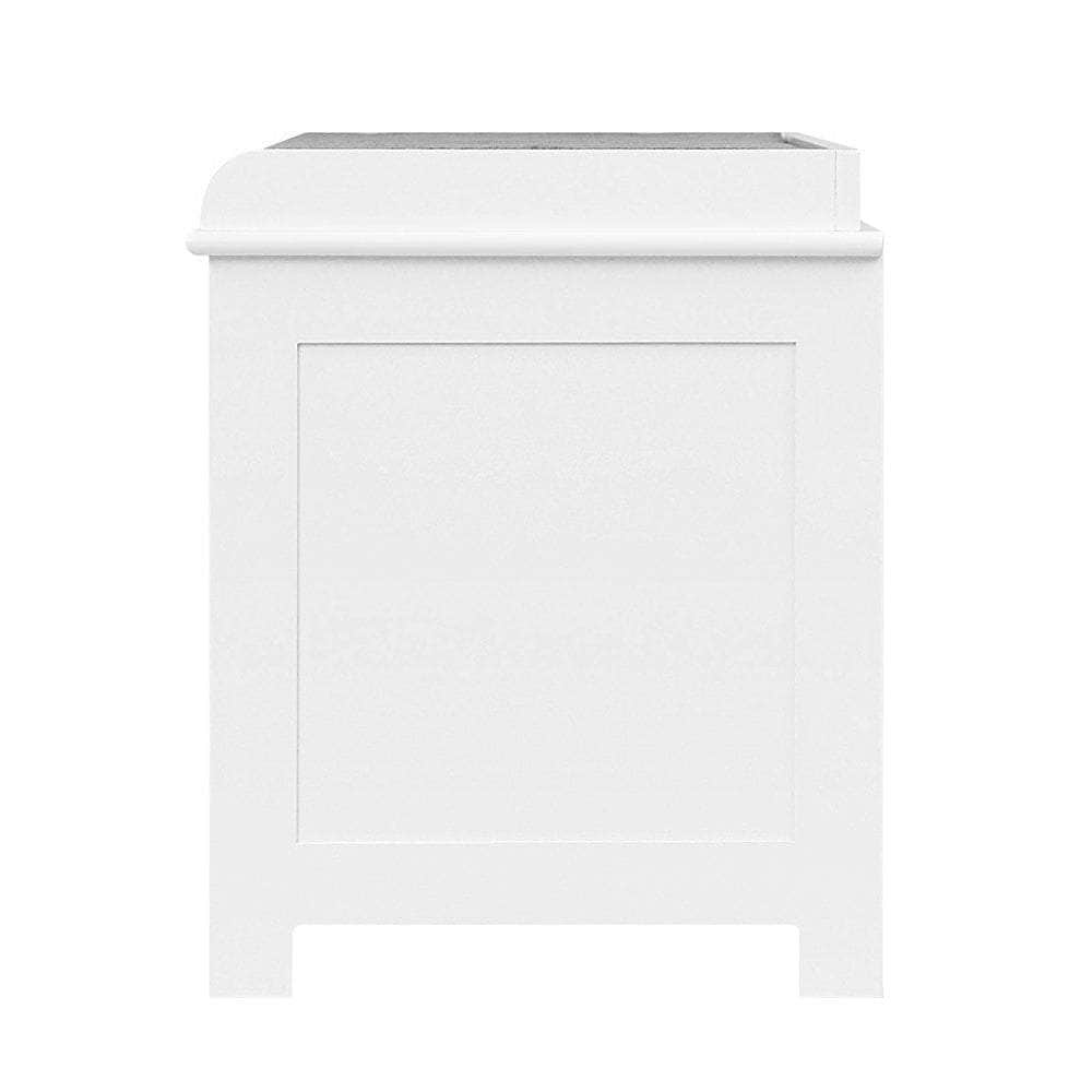 Shoe Rack Cabinet Bench White Caye