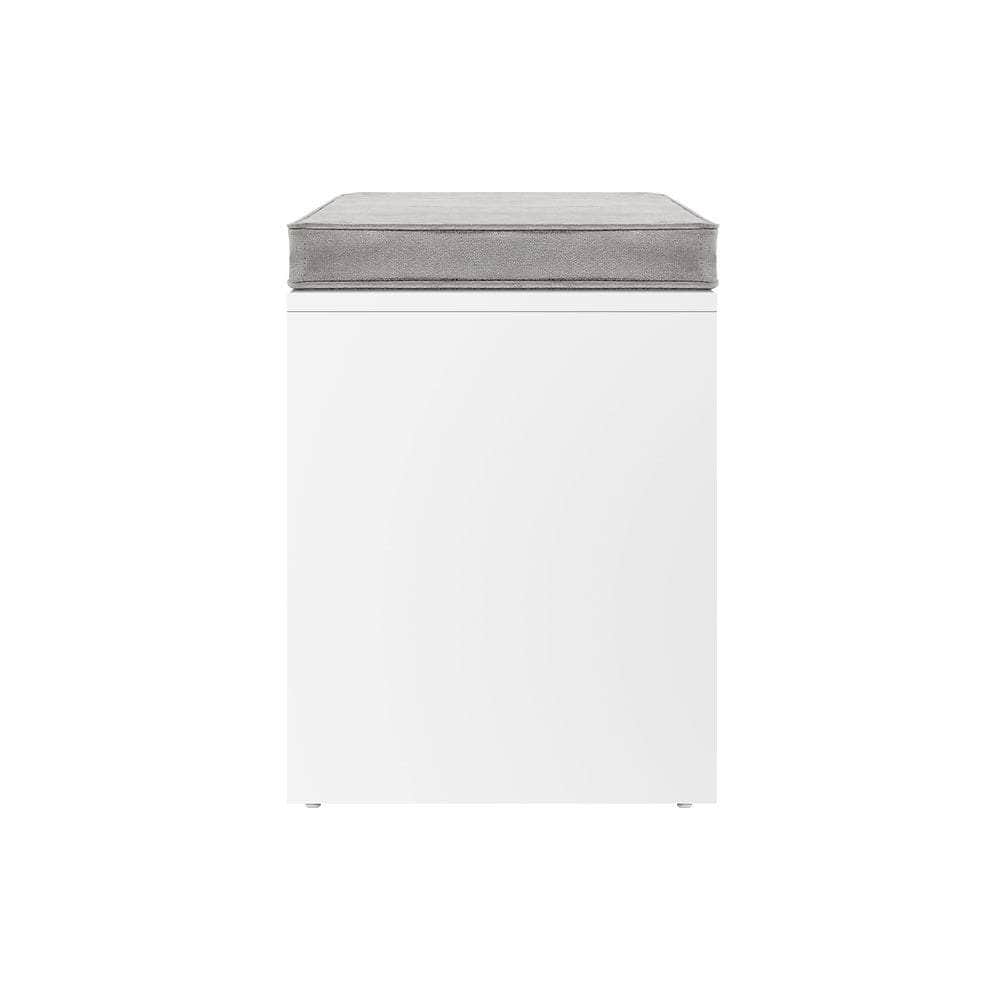 Shoe Rack Cabinet Bench White Zia