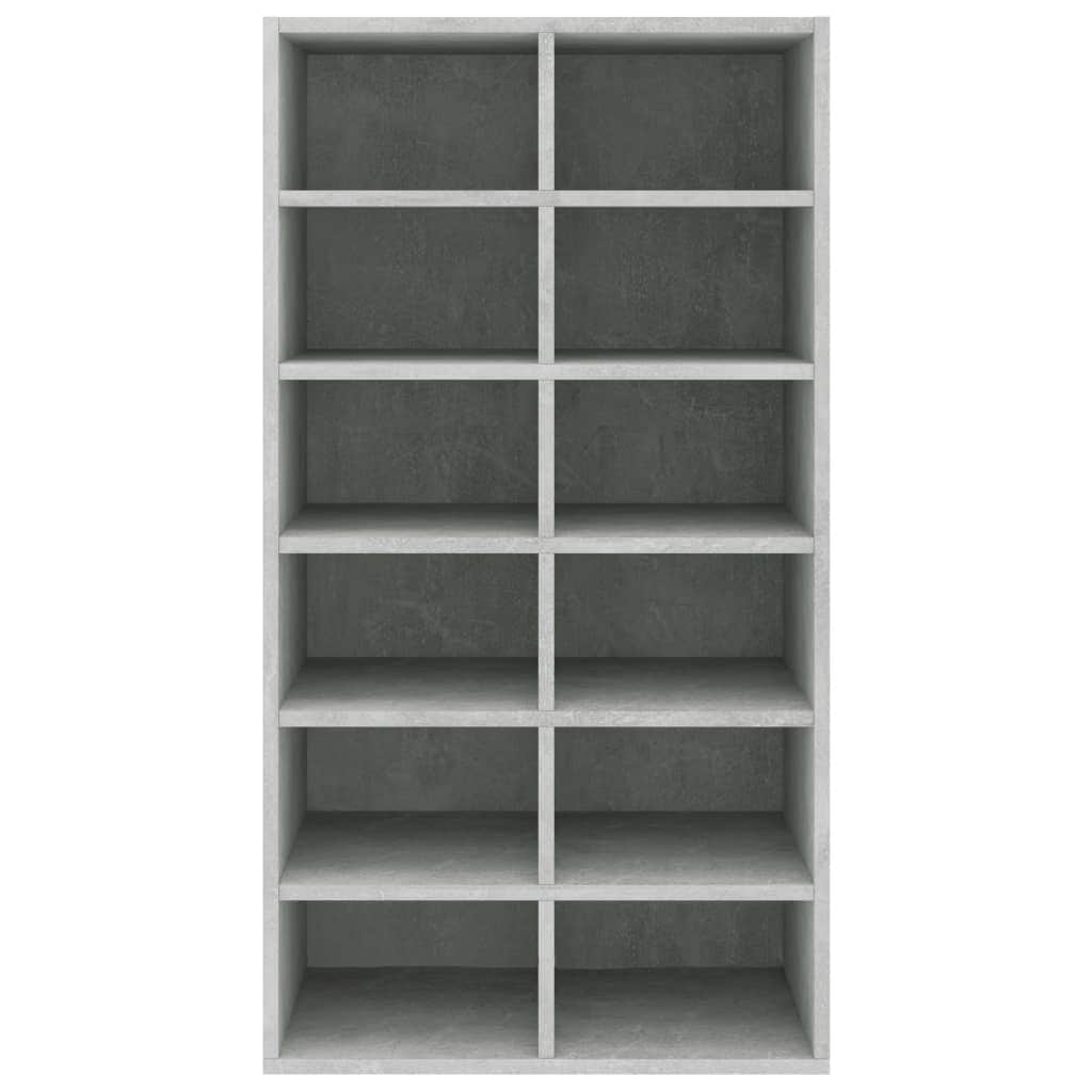 Shoe Rack Concrete Grey  Chipboard