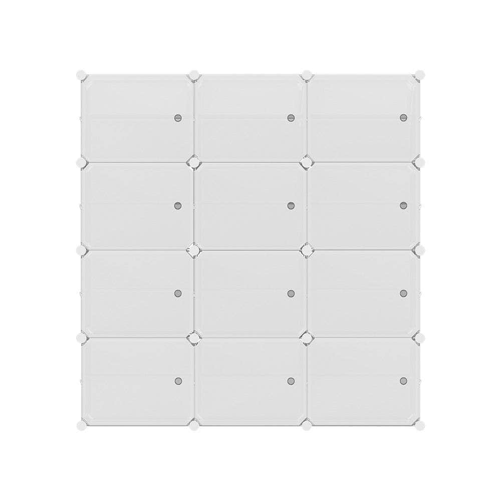 Shoe Rack Diy 12 Storage Cube Stackable White
