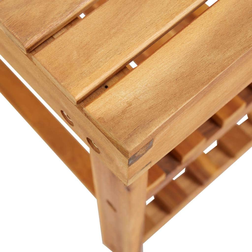 Shoe Rack - Solid Acacia Wood