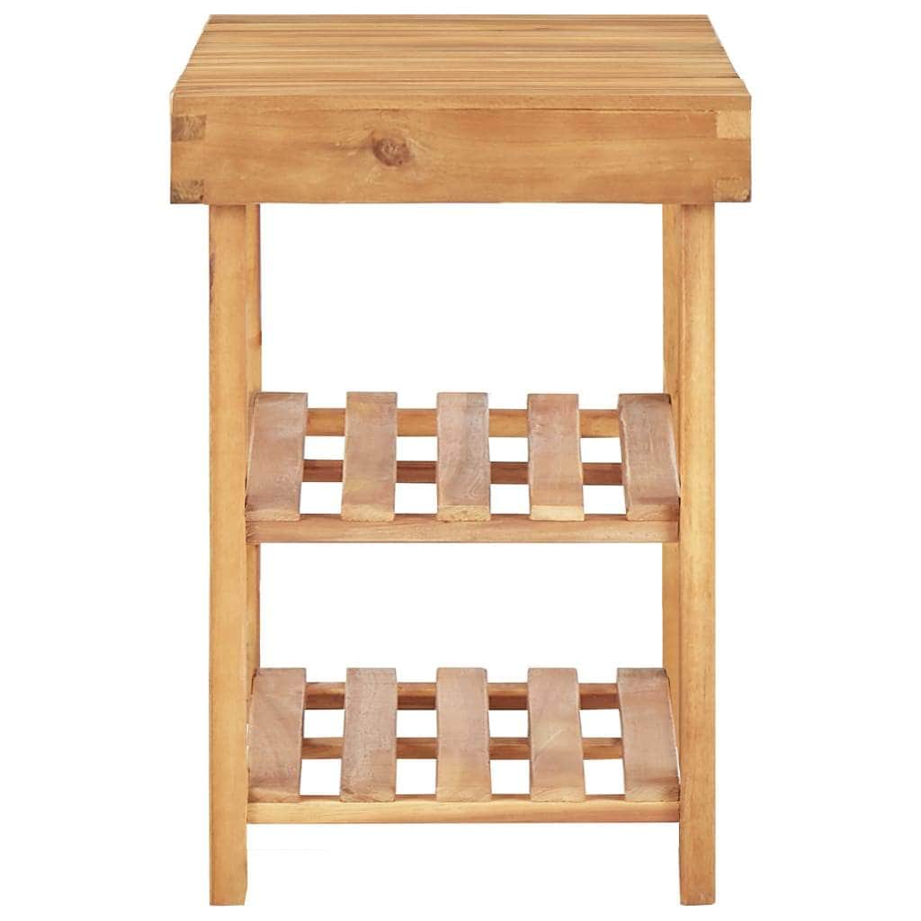 Shoe Rack Solid Acacia Wood