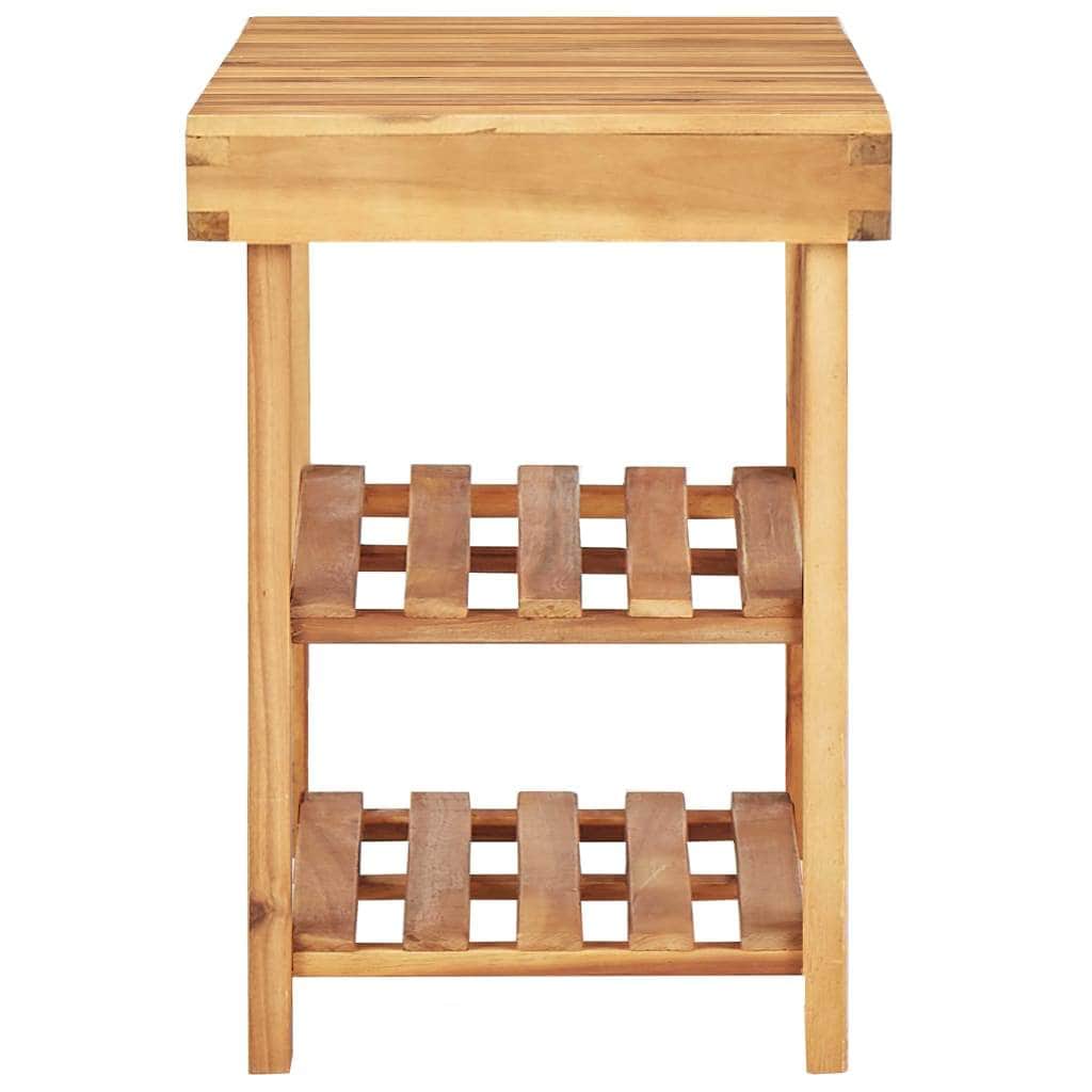 Shoe Rack Solid Acacia Wood- Natural