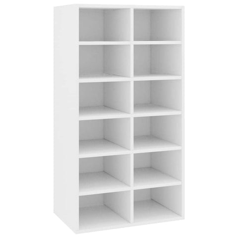 Shoe Rack White Chipboard