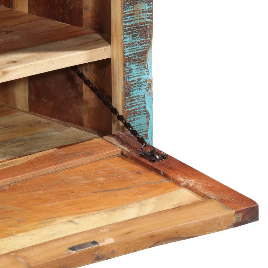 Shoe Storage Bench Solid Reclaimed Wood Entryway Hallway Organiser Seat