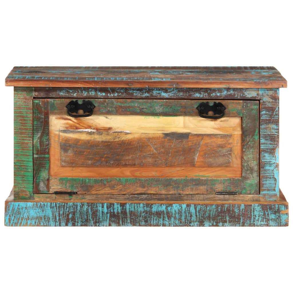 Shoe Storage Bench Solid Reclaimed Wood Entryway Hallway Organiser Seat