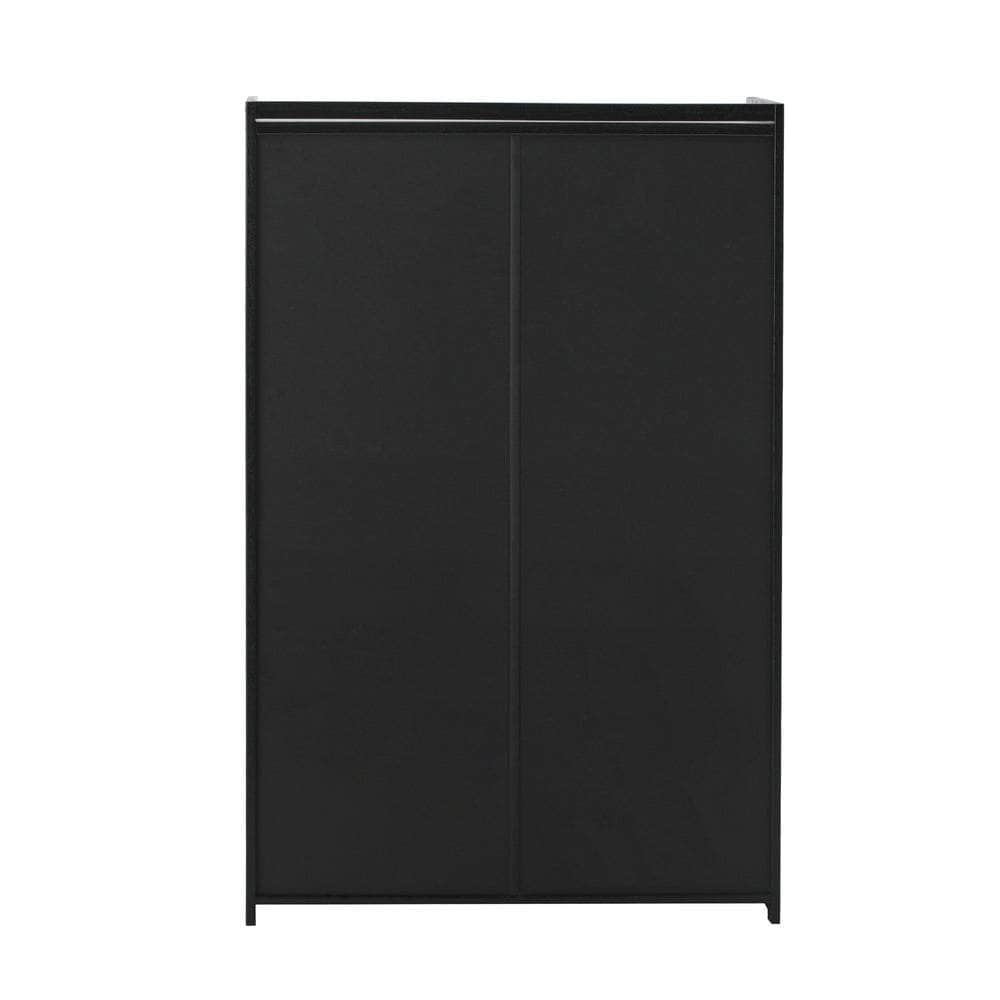 shoe-storage-cabinet-2-doors-rattan-black