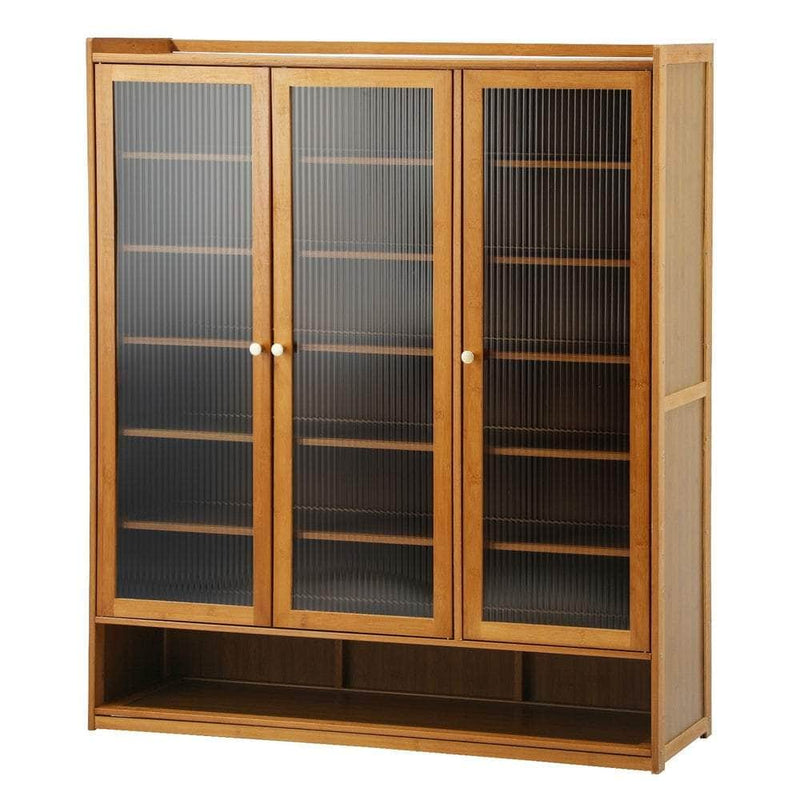 Brown colour - Shoe Storage Cabinet 3/4 Doors 7 Shelves Brown