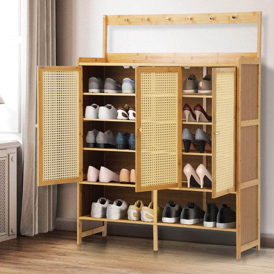 Shoe Storage Cabinet 3 Door with Hanging Hooks | Shoe Storage Cabinet - photo 6