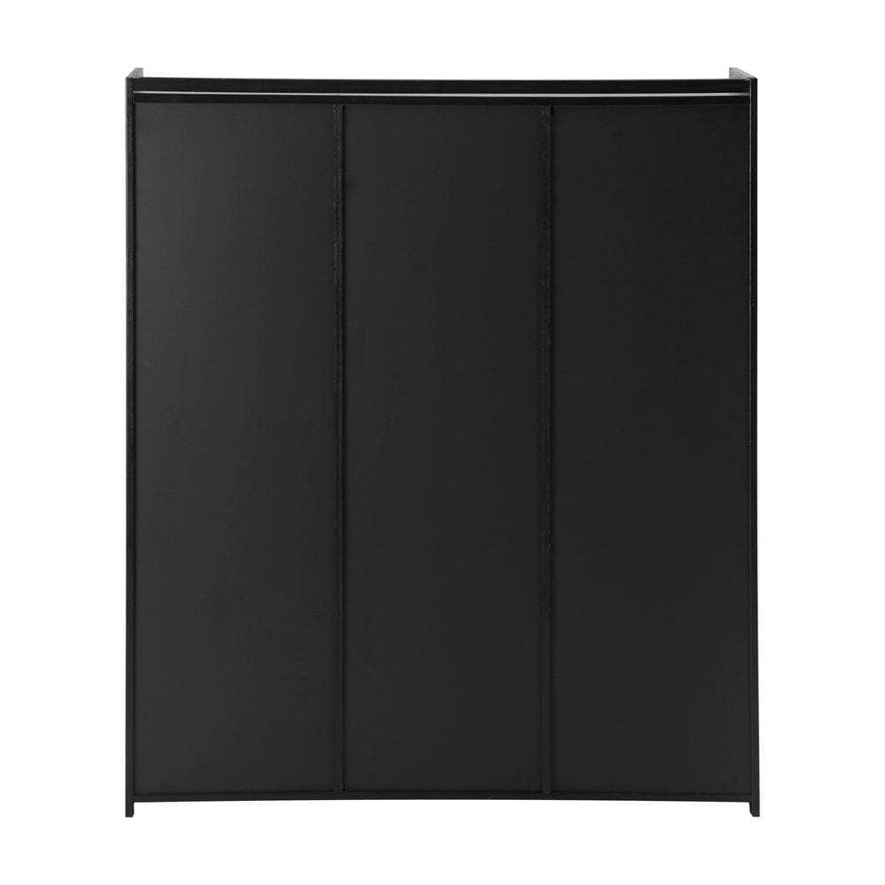 Shoe Storage Cabinet 3 Doors Rattan Style