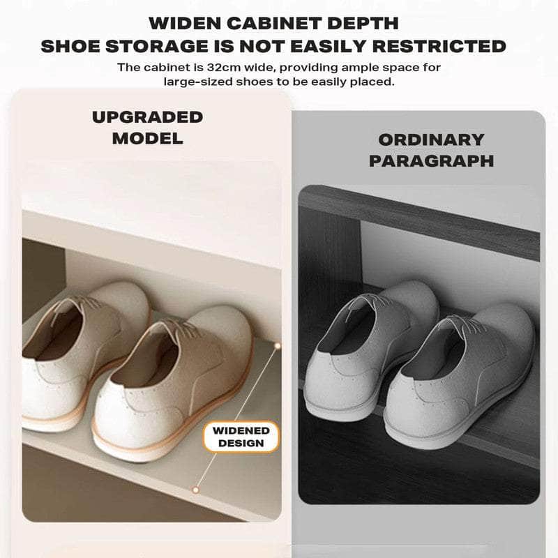 Shoe Storage Spacious Shoe Cabinet With 3 Door Ample Household Storage