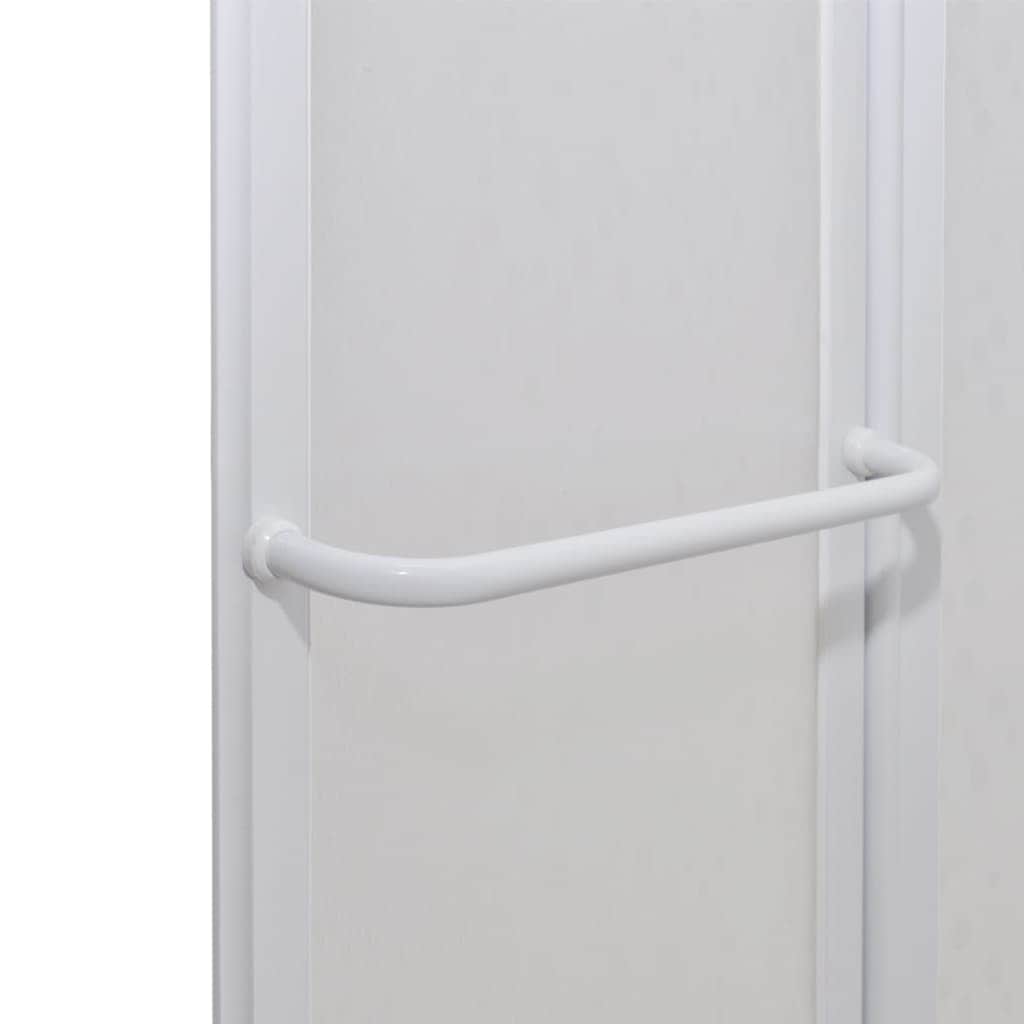 Shower Bath Screen Wall 7 Panels Foldable with Towel Rack