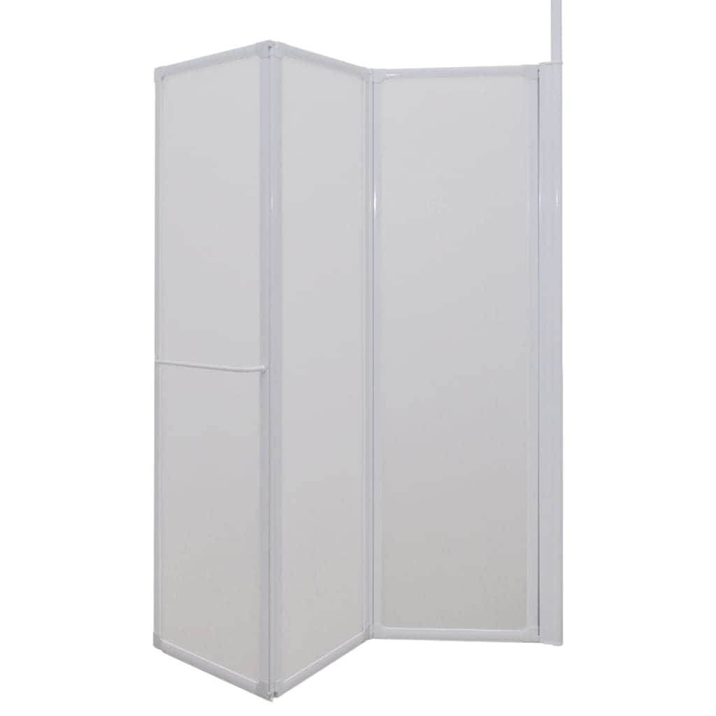Shower Bath Screen Wall L Shape Panels Foldable