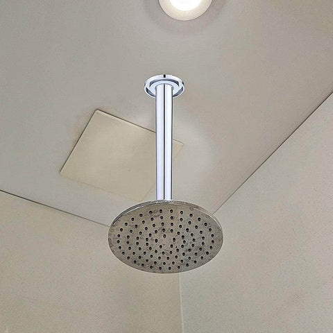 Shower Head Arm Wall Connector Round Bathroom Rainforest Showerhead