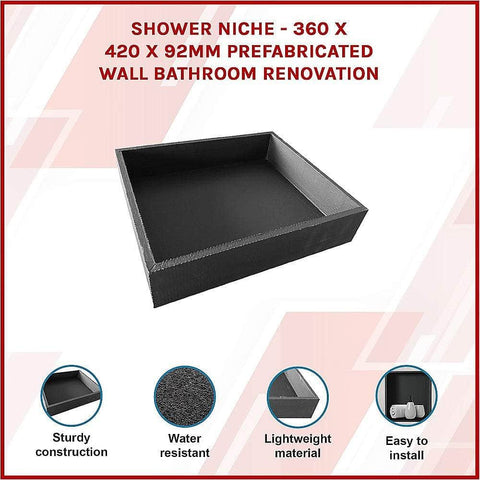 Shower Niche - 360 X 420 X 92Mm Prefabricated Wall Bathroom Renovation