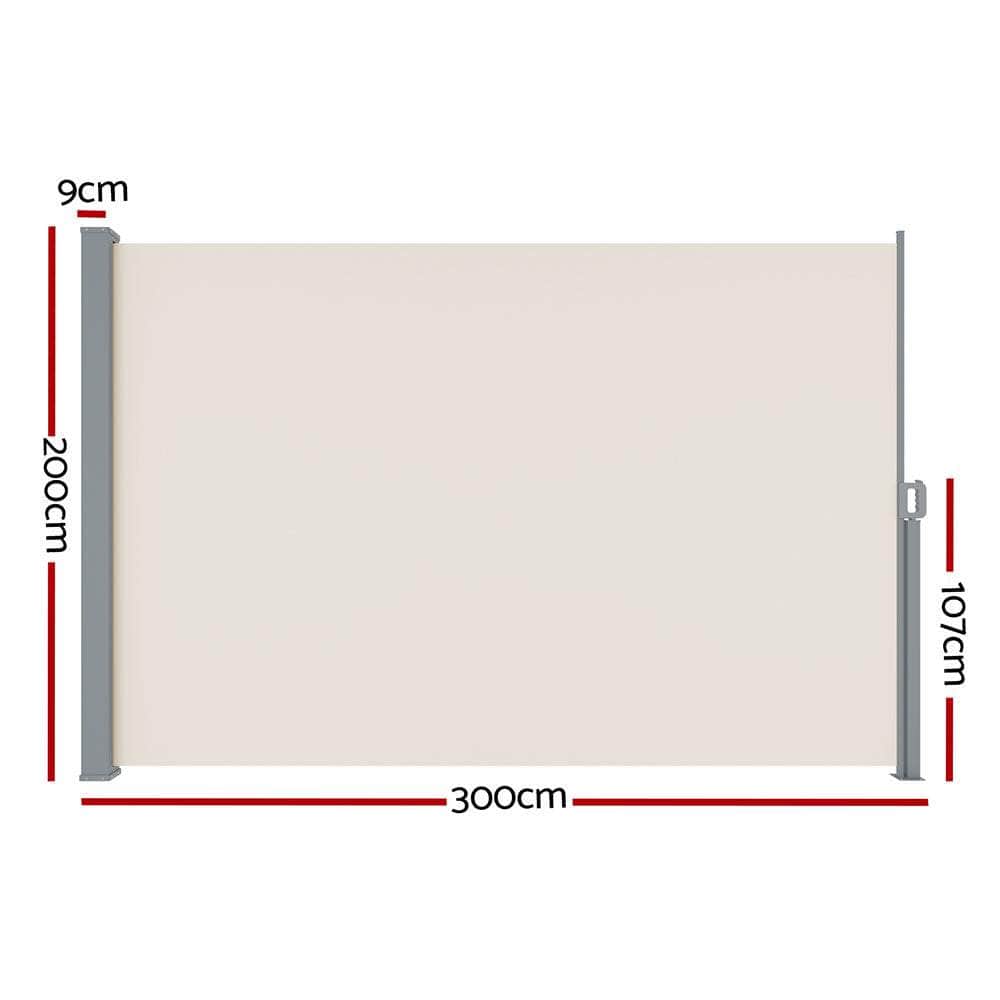 Side Awning Sun Shade Outdoor Blinds Retractable Screen