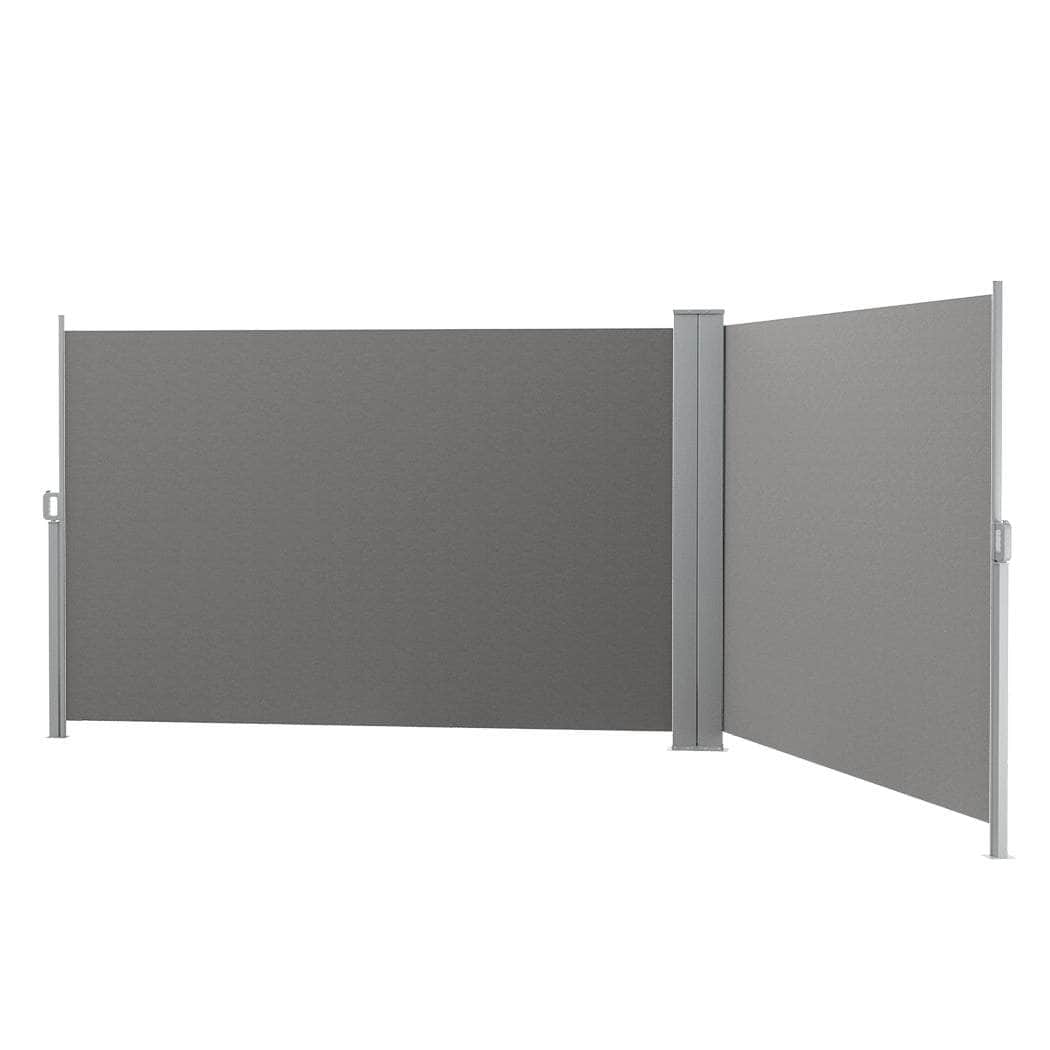 Side Awning Sun Shade Outdoor Blinds Retractable Screen Grey