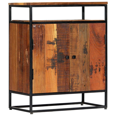 Side Cabinet Solid Reclaimed Wood and Steel