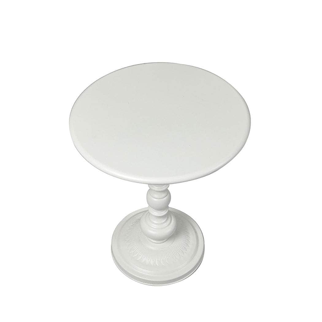 Side Table Bedside Table Vintage White