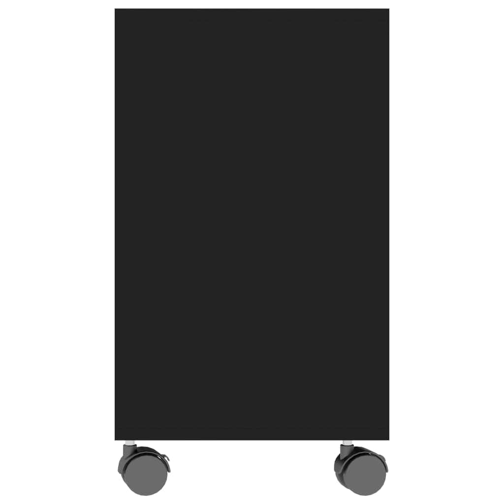 Side Table Black Chipboard