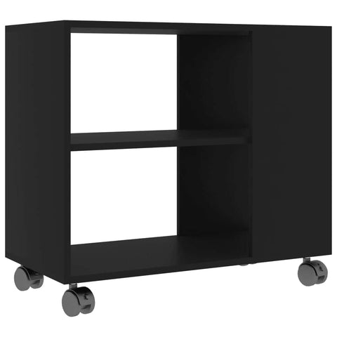 Side Table Black Chipboard