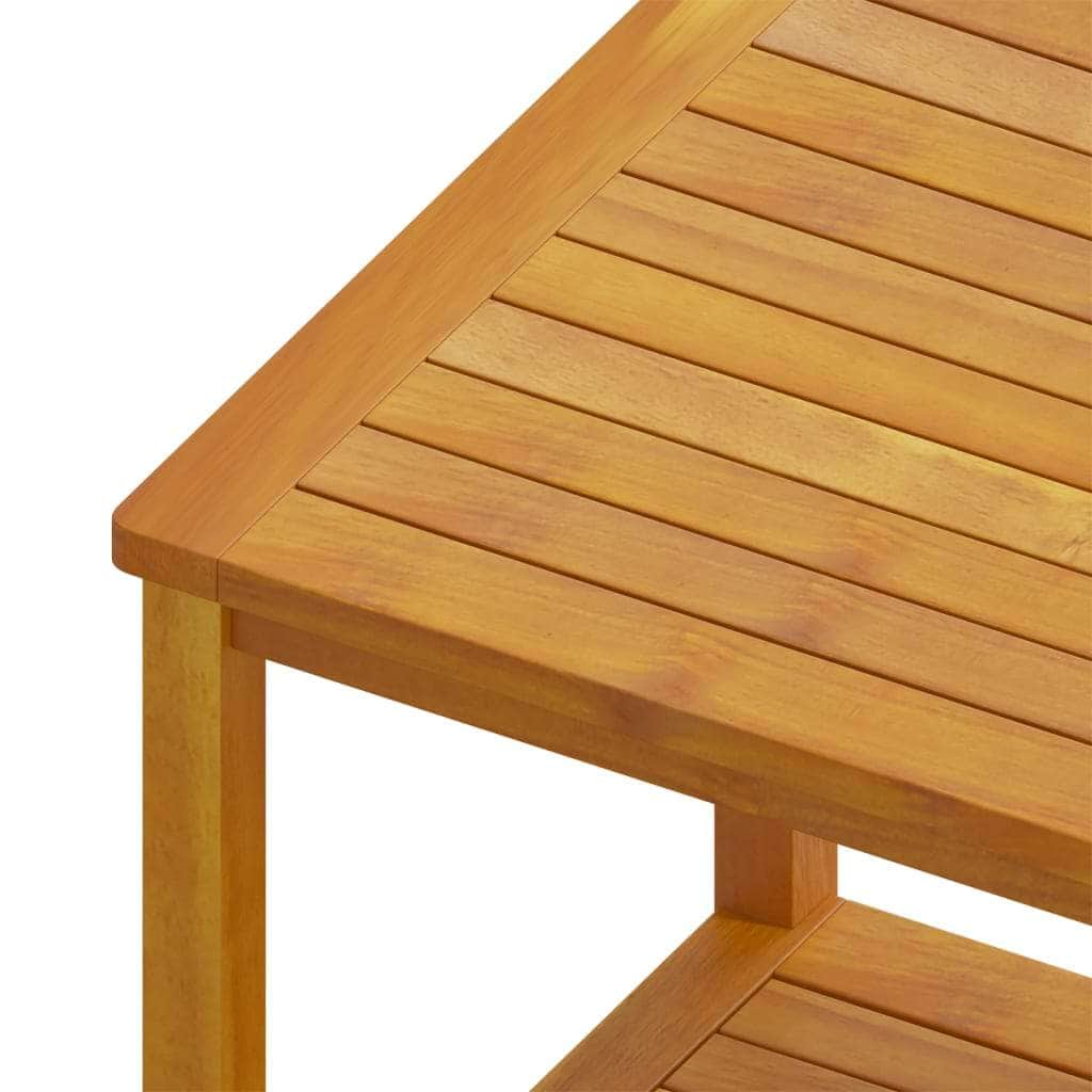 Side Table Solid Acacia Wood - Brown - Simple deals