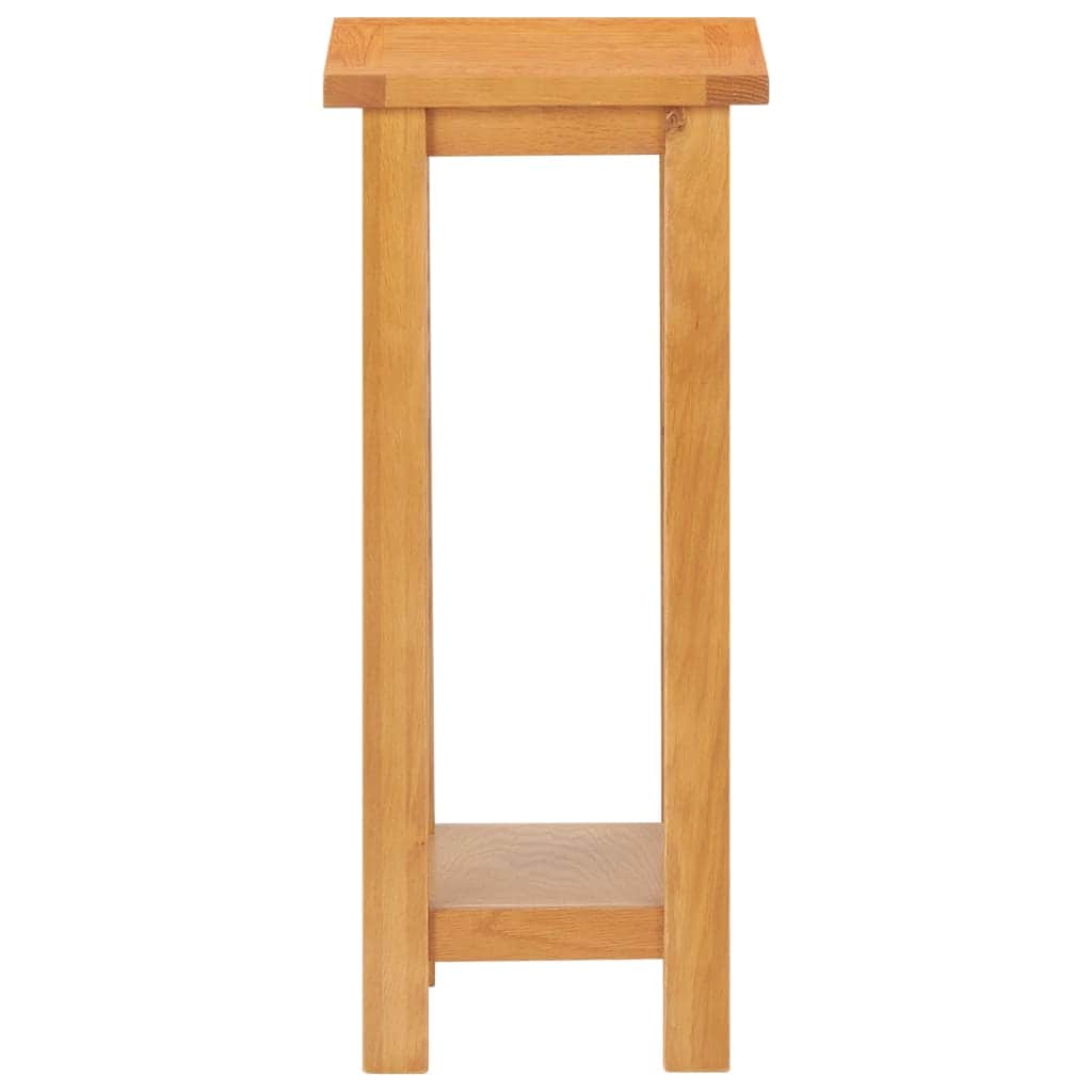 Side Table Solid Oak Wood and MDF