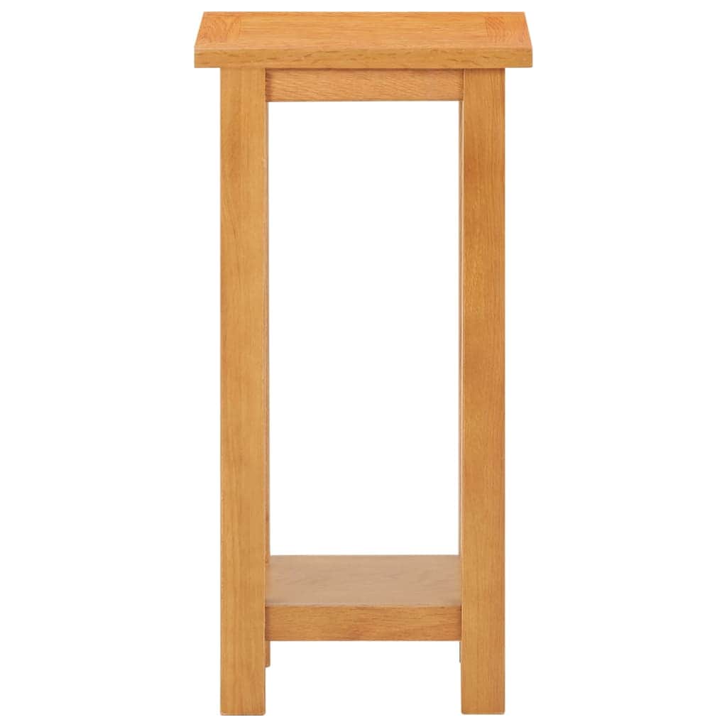 Side Table Solid Oak Wood and MDF
