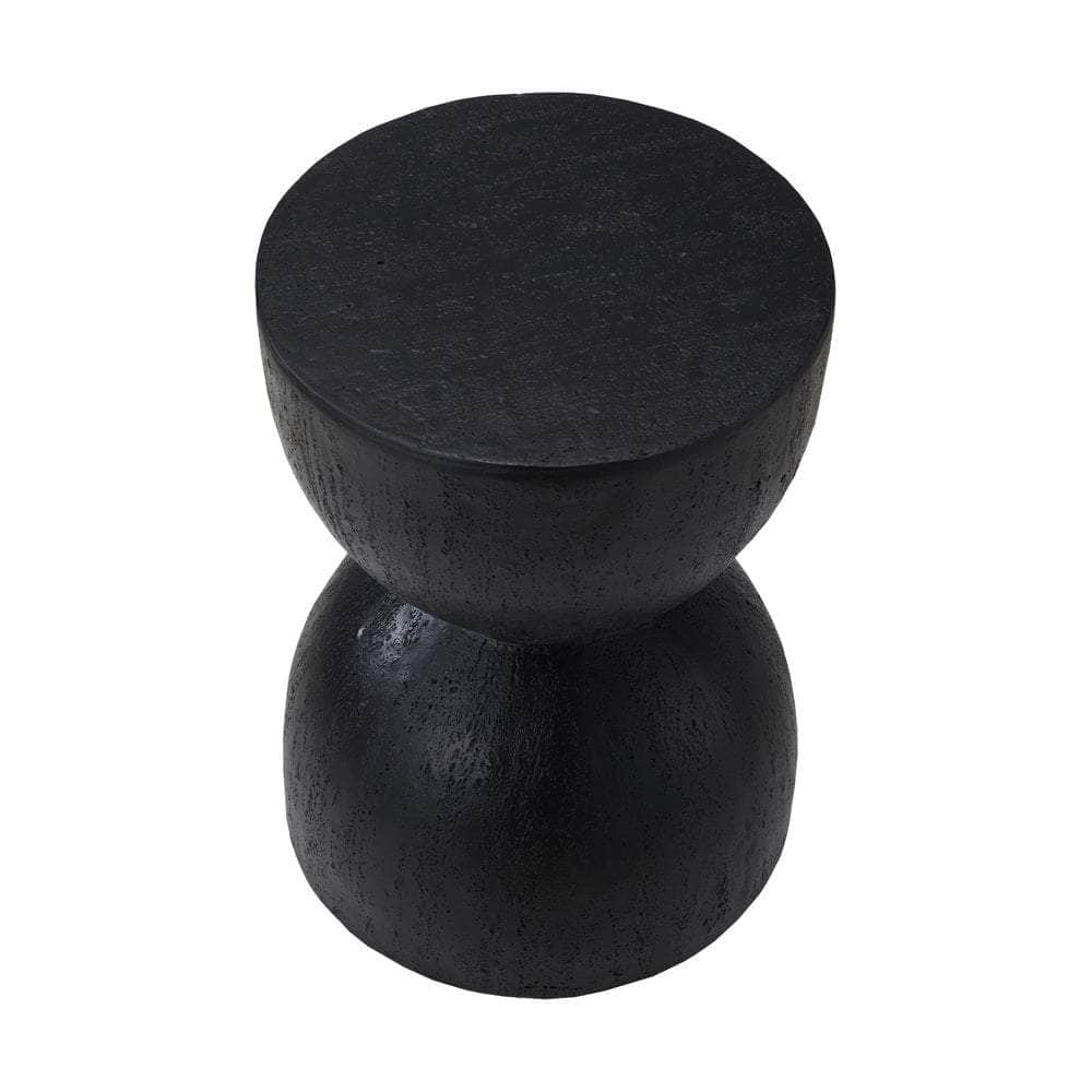 Side Table Terrazzo Concrete White/Natural/Black