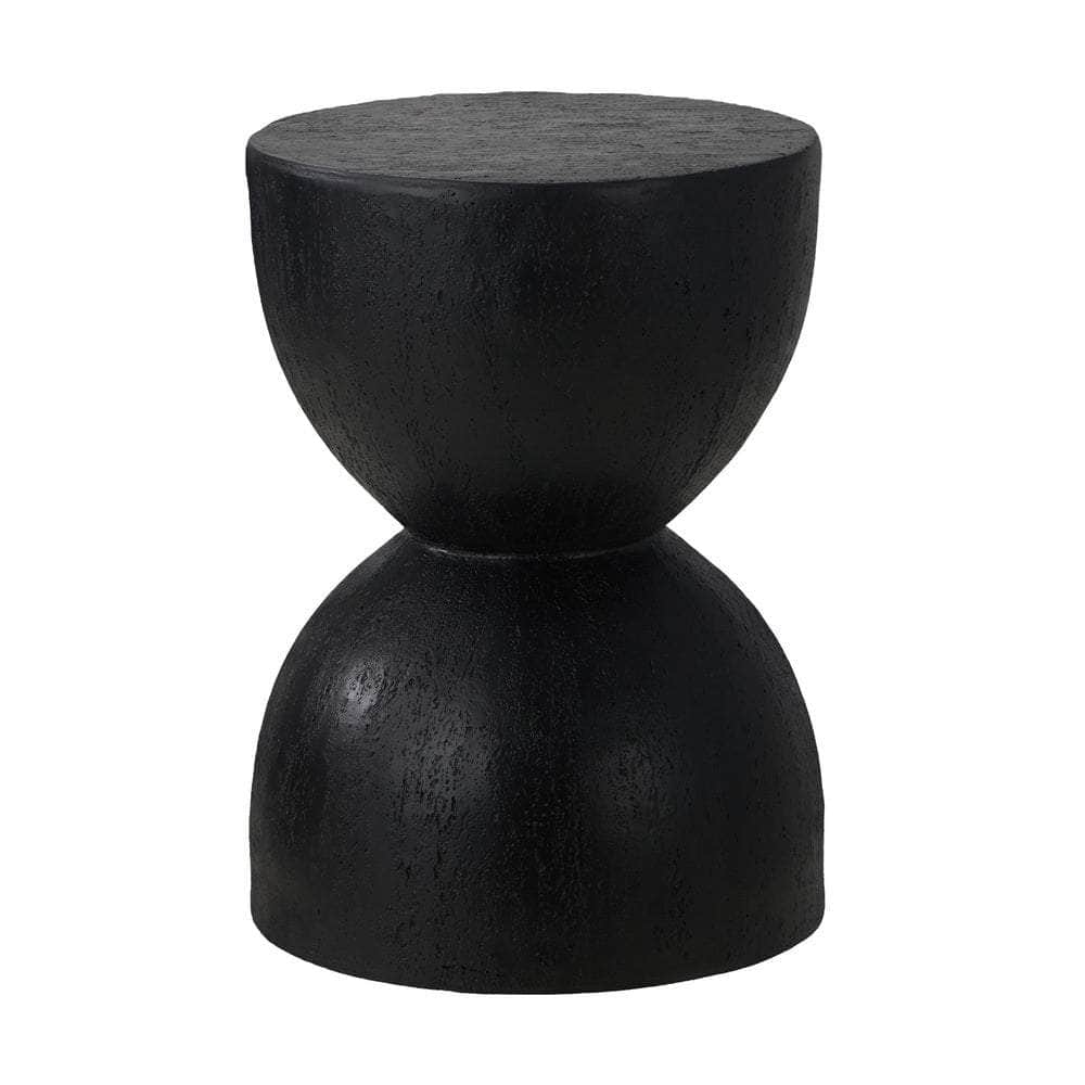 Side Table Terrazzo Concrete White/Natural/Black