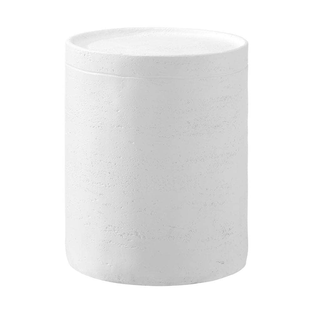 Side Table Terrazzo Concrete White/Natural/Black